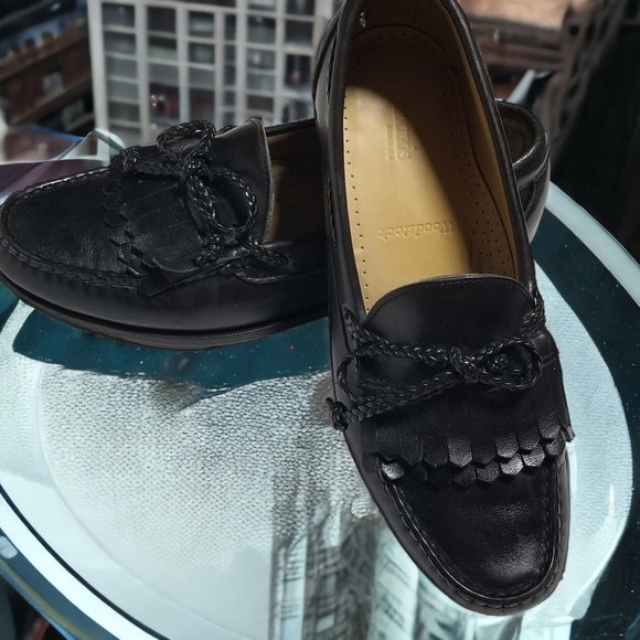 Allen Edmonds Men's Black Leather Tassel Woodstock Slip On Loafer Size 8D - Picture 5 of 8